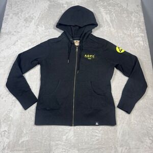 NWOT American Giant‎ Womens Pickleball Club Heavyweight Black Full Zip Hoodie L
